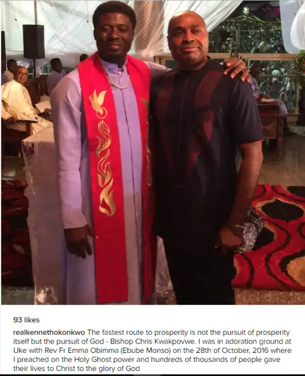 "I preached on the Holy Ghost power and hundreds of thousands of people gave their lives to Christ"- Kenneth Okonkwo